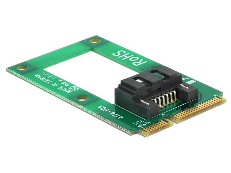 Delock | mSATA zu SATA Adapter | Betrieb von SATA Geräten an mSATA Anschluss