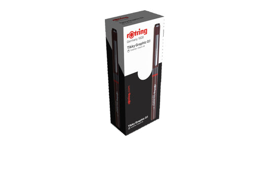 Rotring | Fineliner Tikky Graphic | 0.1 mm, Weinrot