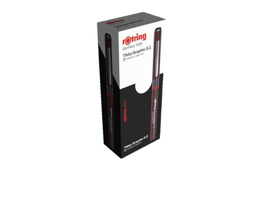 Rotring | Fineliner Tikky Graphic | 0.2 mm, Weinrot