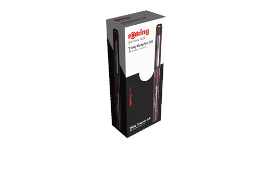 Rotring | Fineliner Tikky Graphic | 0.5 mm, Weinrot