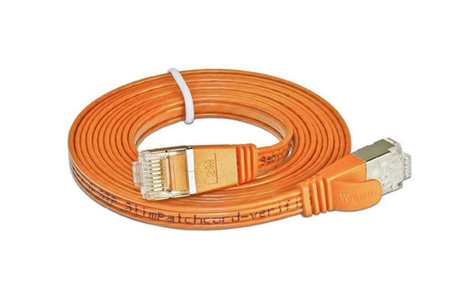 SLIM, Slimpatchkabel RJ-45 - RJ-45, Cat 6,