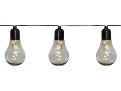Star Trading | LED Lichterkette Glow Schwarz | 10xLED, L:4.05m, H: 11cm, 1.8W