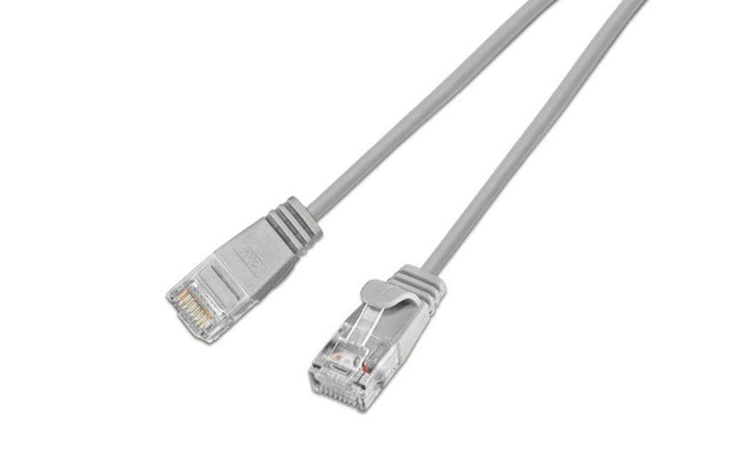 SLIM, Slimpatchkabel RJ-45 - RJ-45, Cat 6,