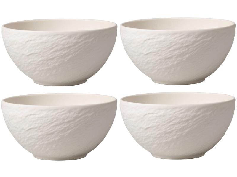 Villeroy & Boch | Snackschale Manufacture | Rock 14 cm, 4 Stück, Weiss