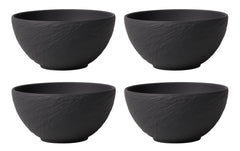 Villeroy & Boch | Snackschale Manufacture | Rock 14 cm, 4 Stück, Schwarz