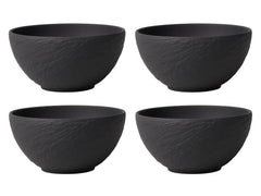 Villeroy & Boch | Snackschale Manufacture | Rock 14 cm, 4 Stück, Schwarz