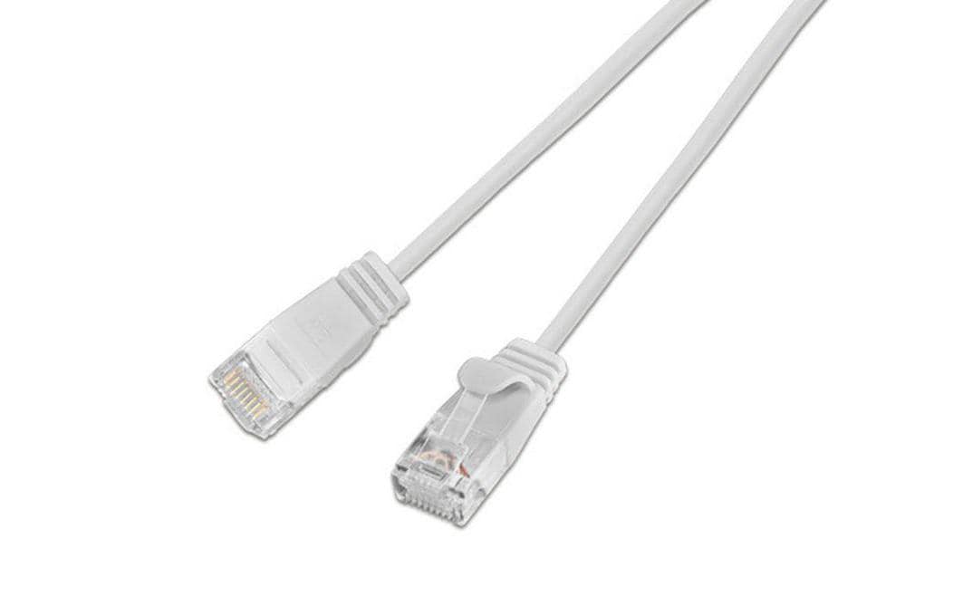SLIM, Slimpatchkabel RJ-45 - RJ-45, Cat 6,