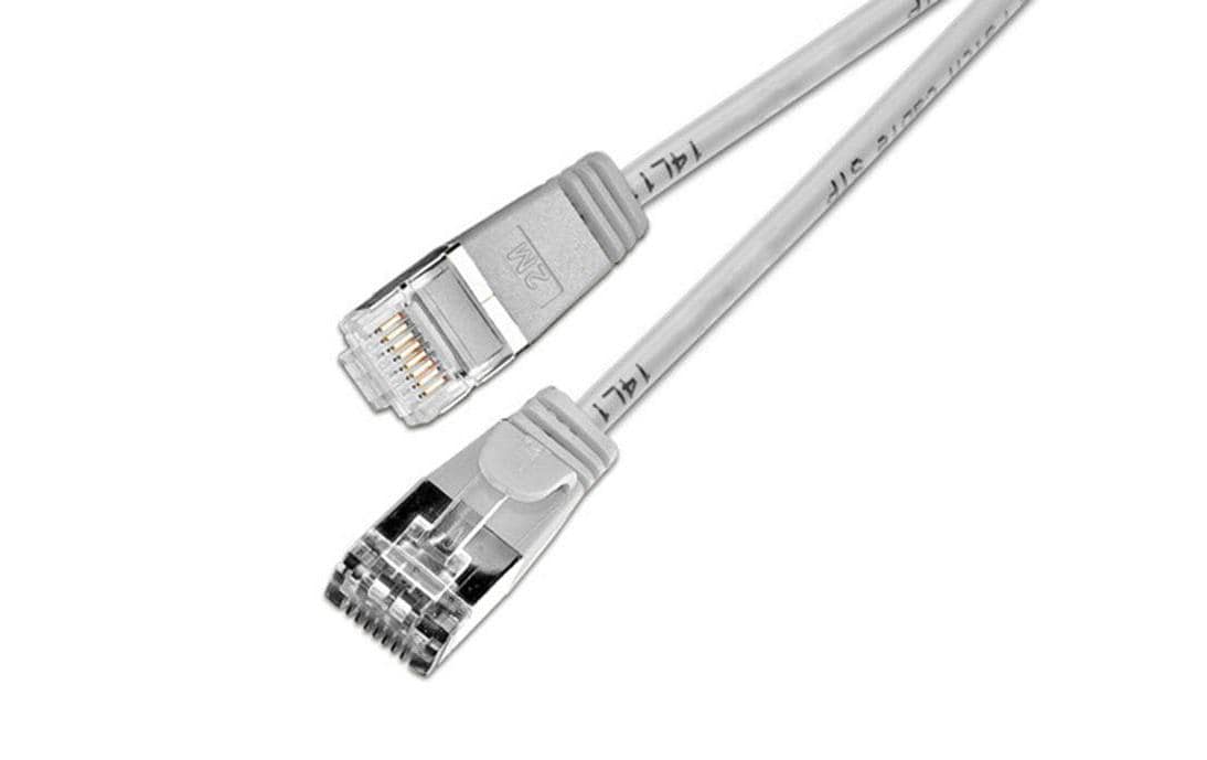 SLIM, Slimpatchkabel RJ-45 - RJ-45, Cat 6,