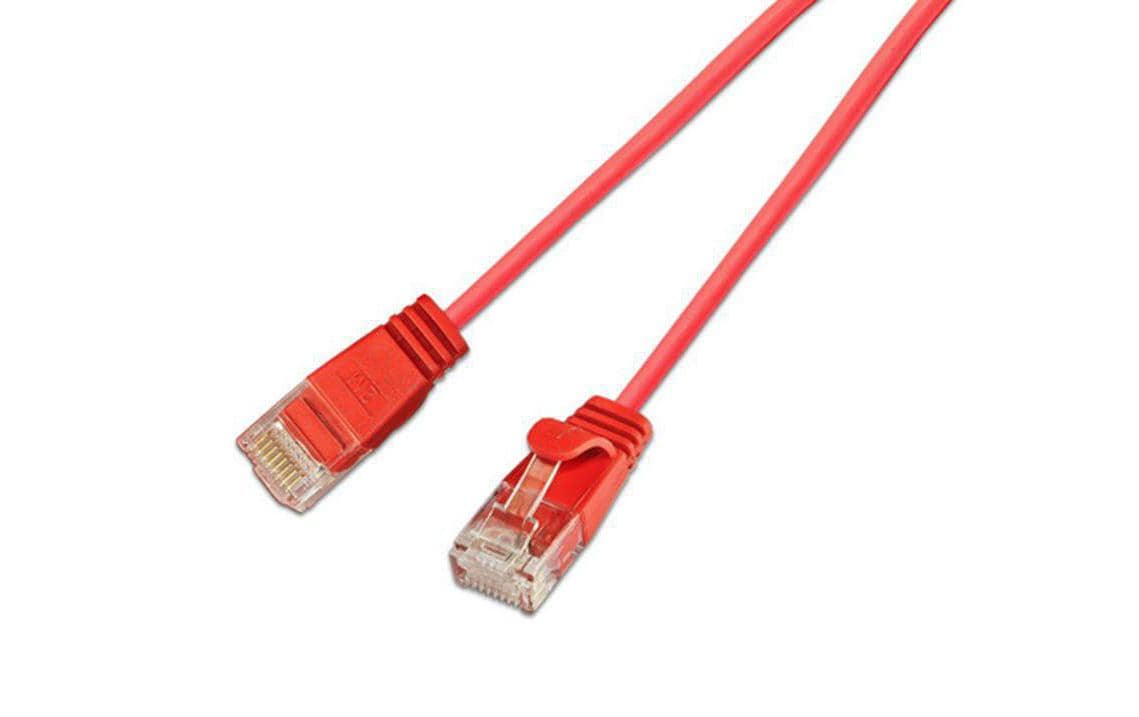 SLIM, Slimpatchkabel RJ-45 - RJ-45, Cat 6,