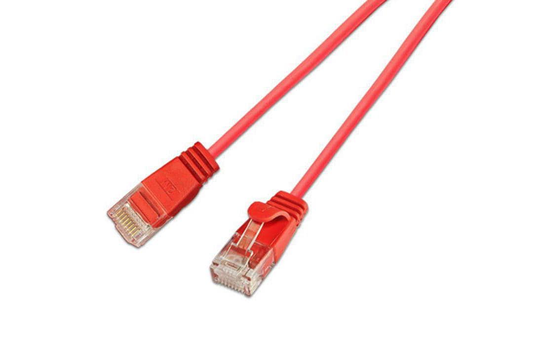 SLIM, Slimpatchkabel RJ-45 - RJ-45, Cat 6,