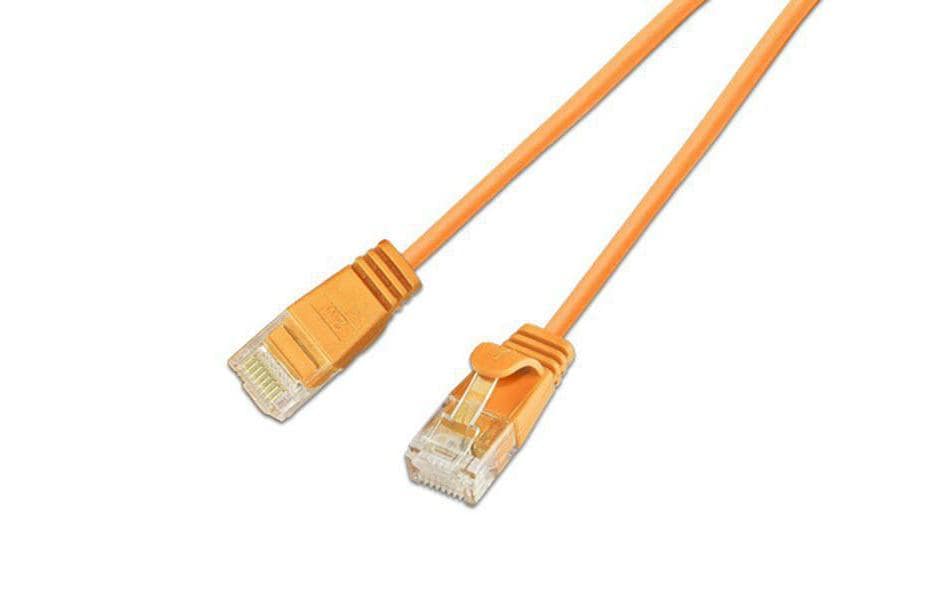 SLIM, Slimpatchkabel RJ-45 - RJ-45, Cat 6,
