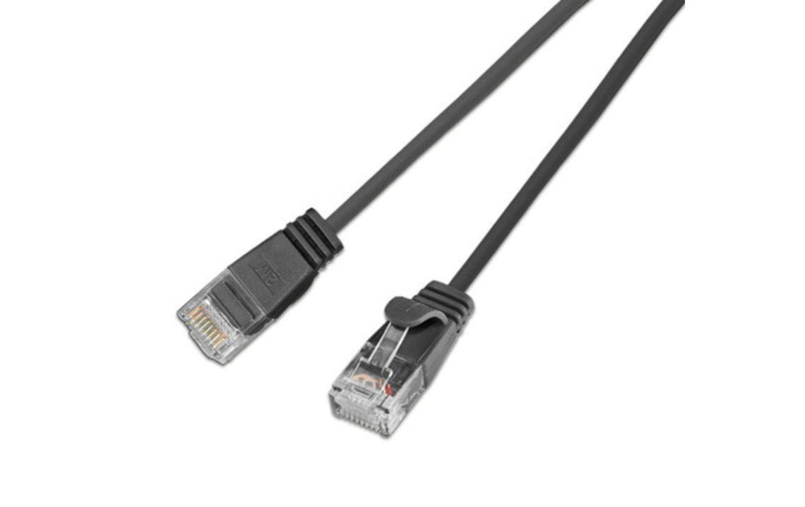 SLIM, Slimpatchkabel RJ-45 - RJ-45, Cat 6,