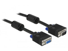 Delock | Kabel VGA - VGA, 2 m | Stecker-Buchse, 2xFerritkern, 15Pin