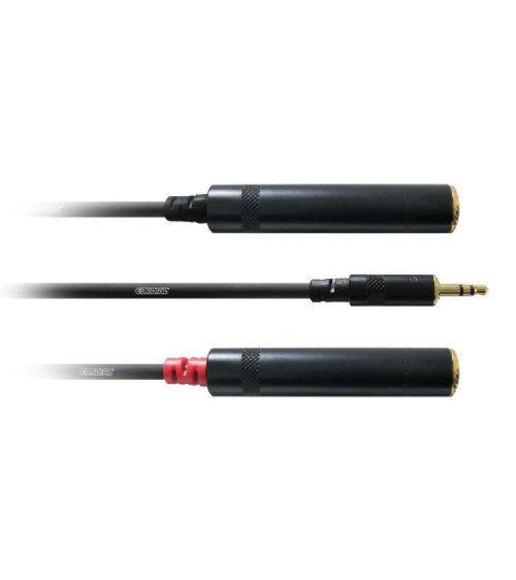 Cordial | CFY0.3 WGG | Y-Kabel, 3.5mm - 2x 3.5mm, 0.3m
