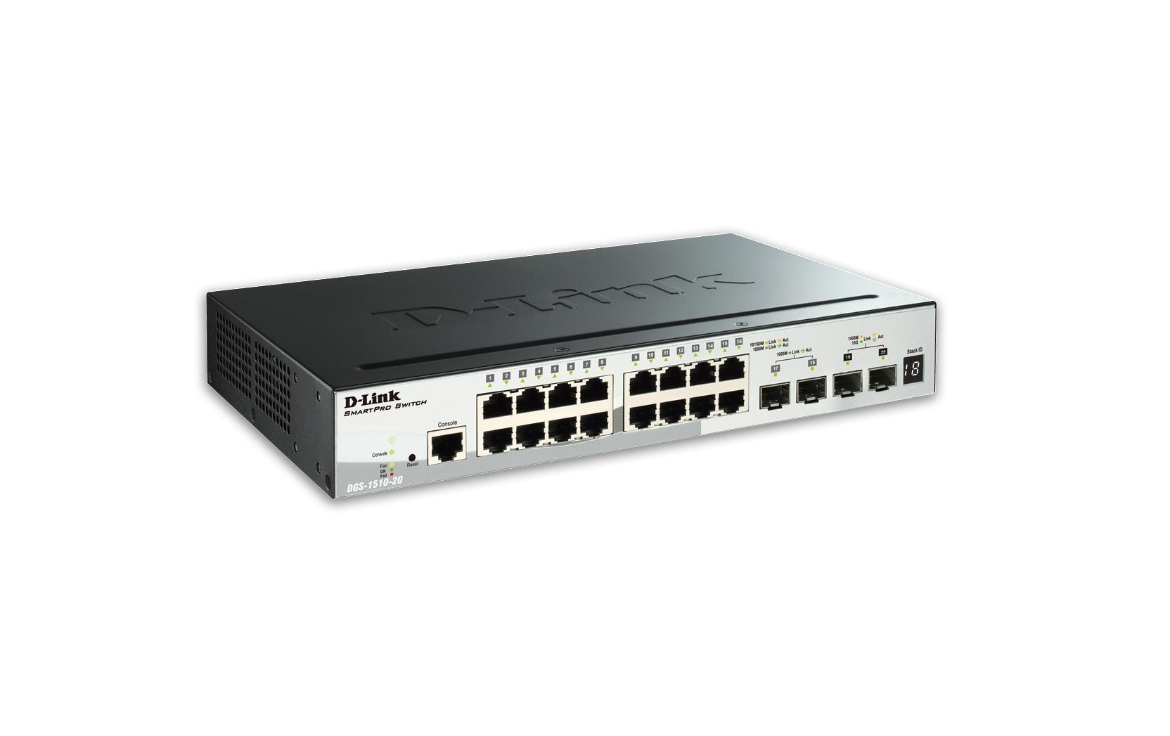D-Link DGS-1510-20/E: 20 Port Smart Switch