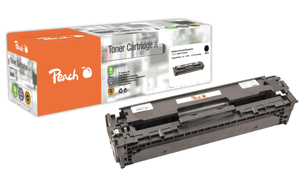Peach, Toner Canon CRG-718BK Black