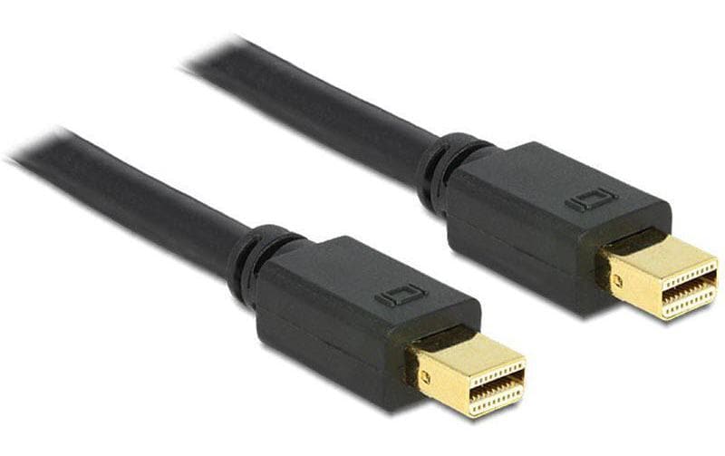 Mini-Displayportkabel 5m, schwarz, DP1.2
