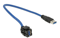 Delock Keystone Jack: USB3.0, 50cm Kabel