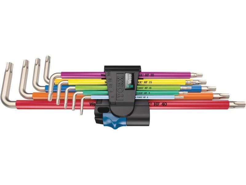Wera | 3967/9 TX SXL Multicol. HF Stainless 1 | Winkelschl.-Satz 9-teilig m.Haltefunktion