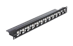 24-Port 19 Patchpanel, abgestuft