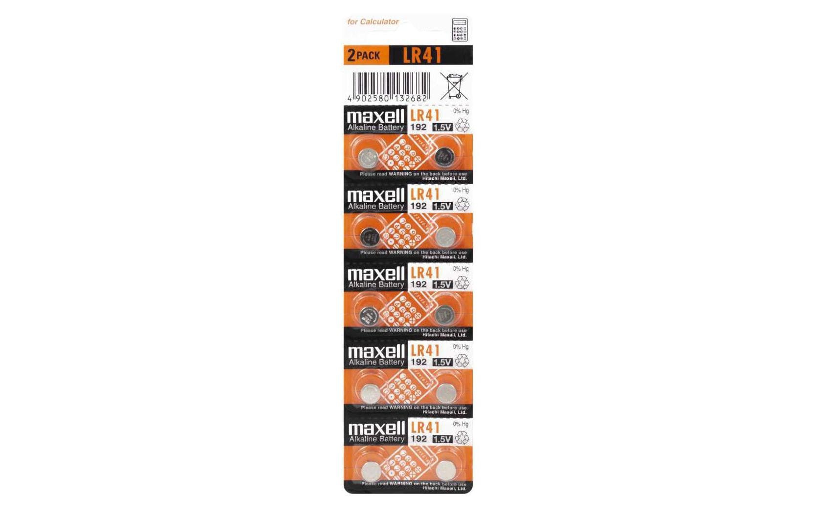 Maxell  Knopfzelle LR41 10er