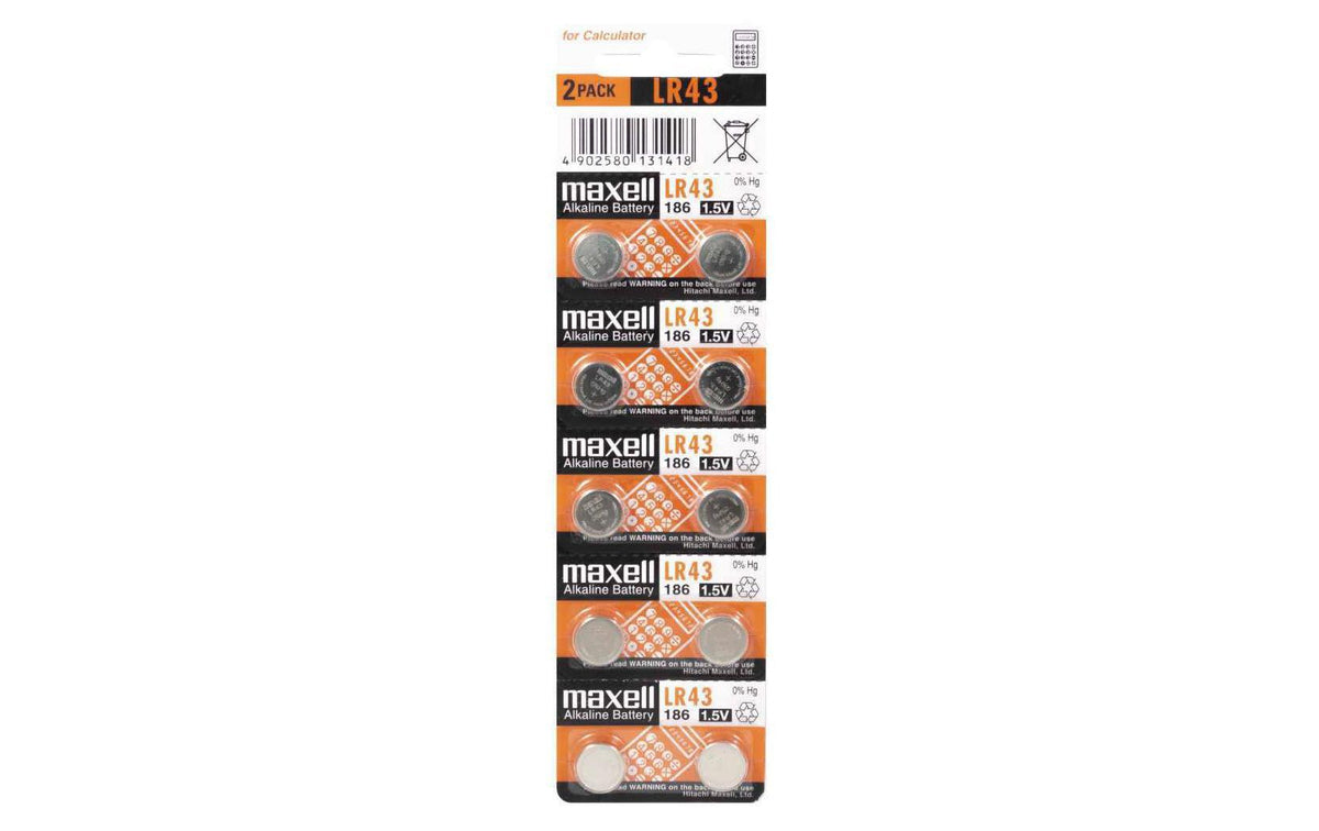 Maxell  Knopfzelle LR43 10er