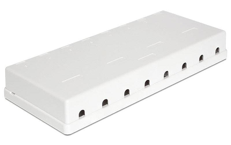Delock Keystone Leergehäuse: 8 Port