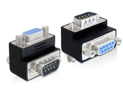 Delock | Winkeladapter270° seriell DB9 Bu-St | 9-Adrig belegt, 1:1 geschaltet