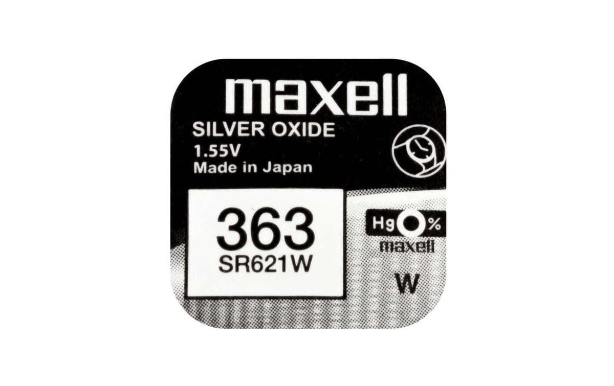 Maxell  Knopfzelle SR621W, 10er Pack