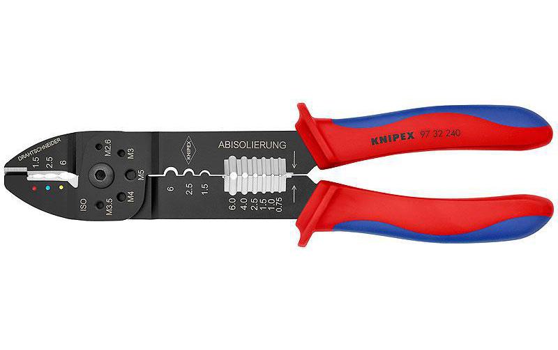 Knipex Crimpzange schwarz lackiert 240 mm