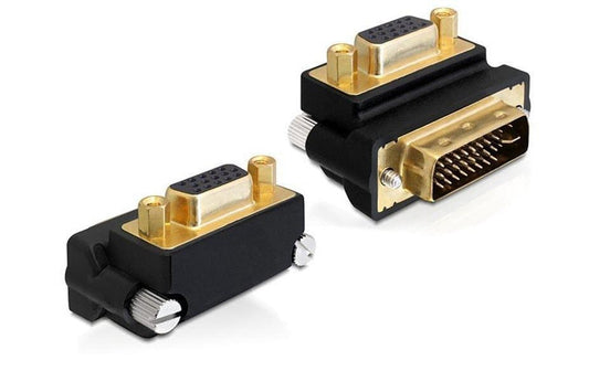 Adapter DVI-I Stecker auf VGA Buchse 270°