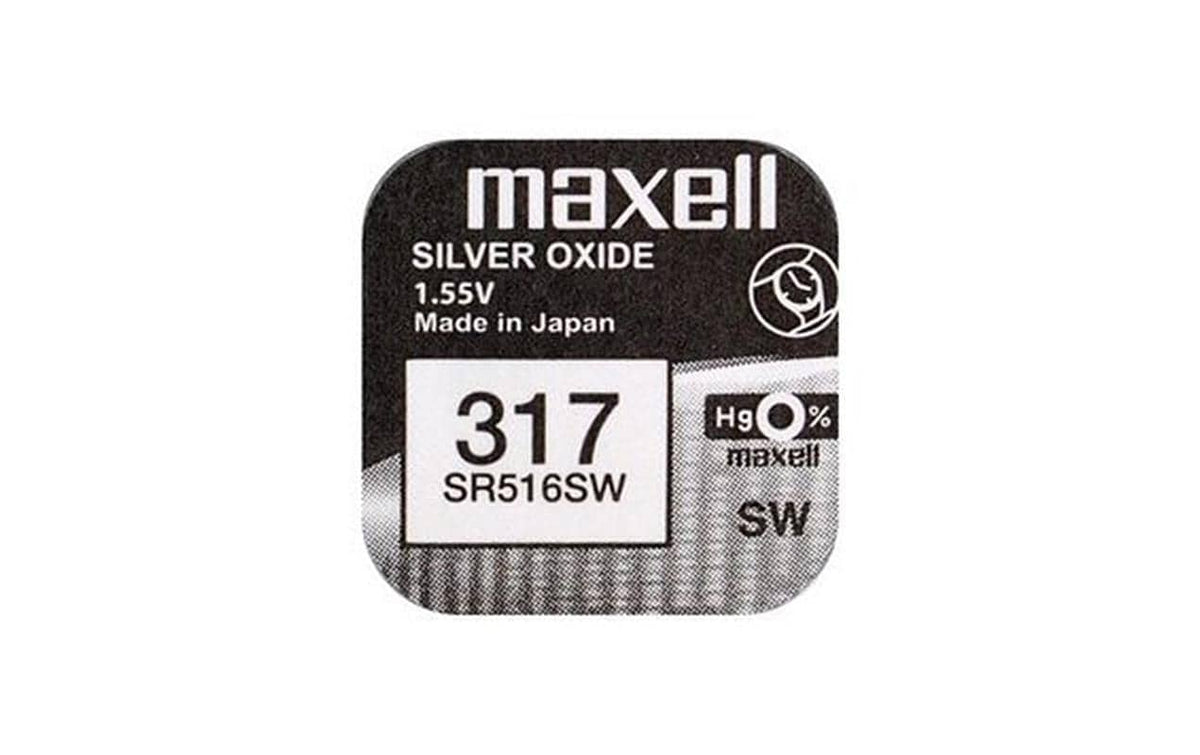 Maxell  Knopfzelle SR516SW, 10er Pack