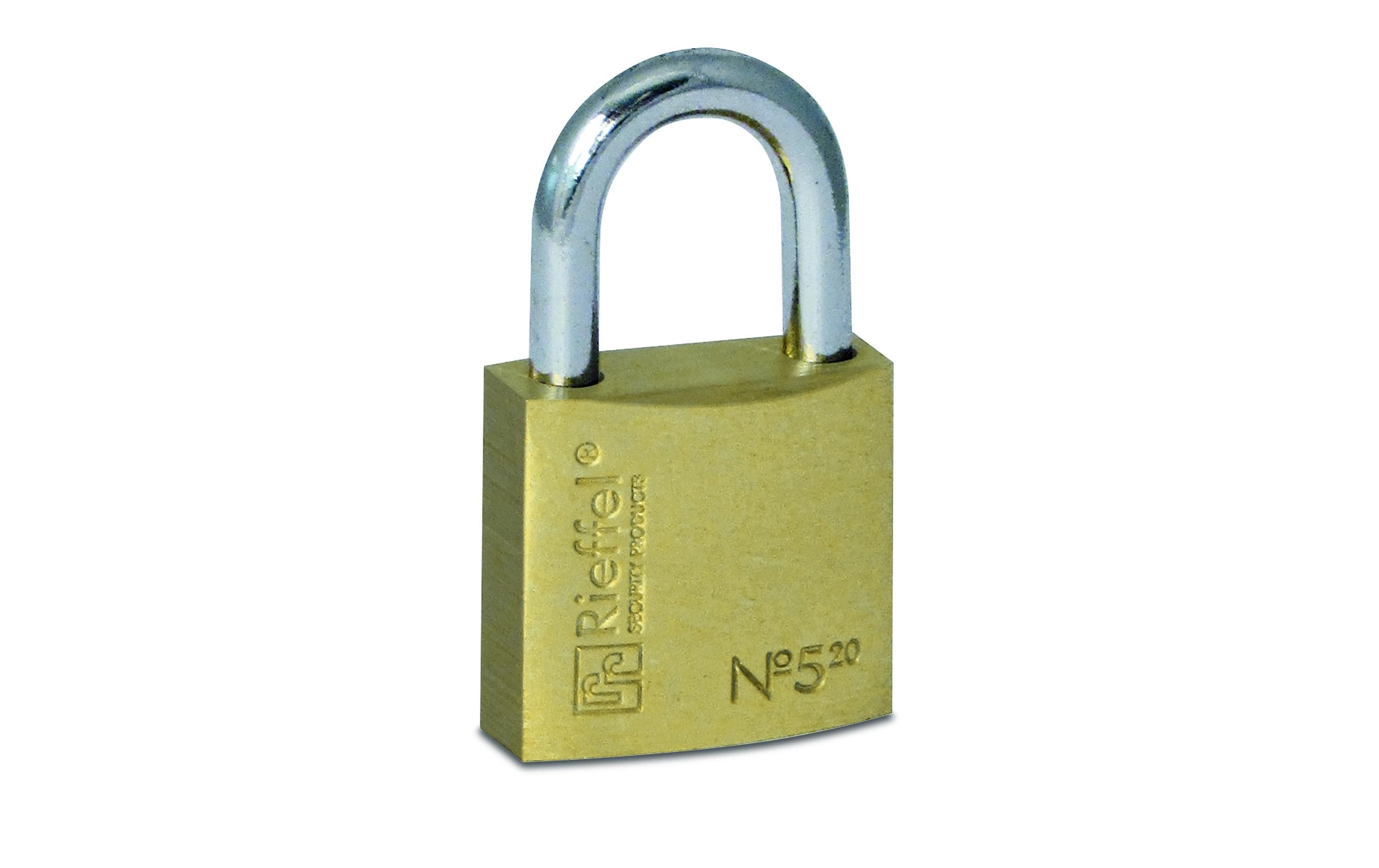Rieffel Vorhängeschloss Messing Nr. 5 SB