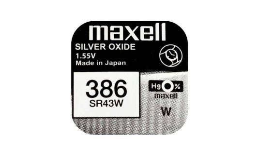 Maxell  Knopfzelle SR43W, 10er Pack