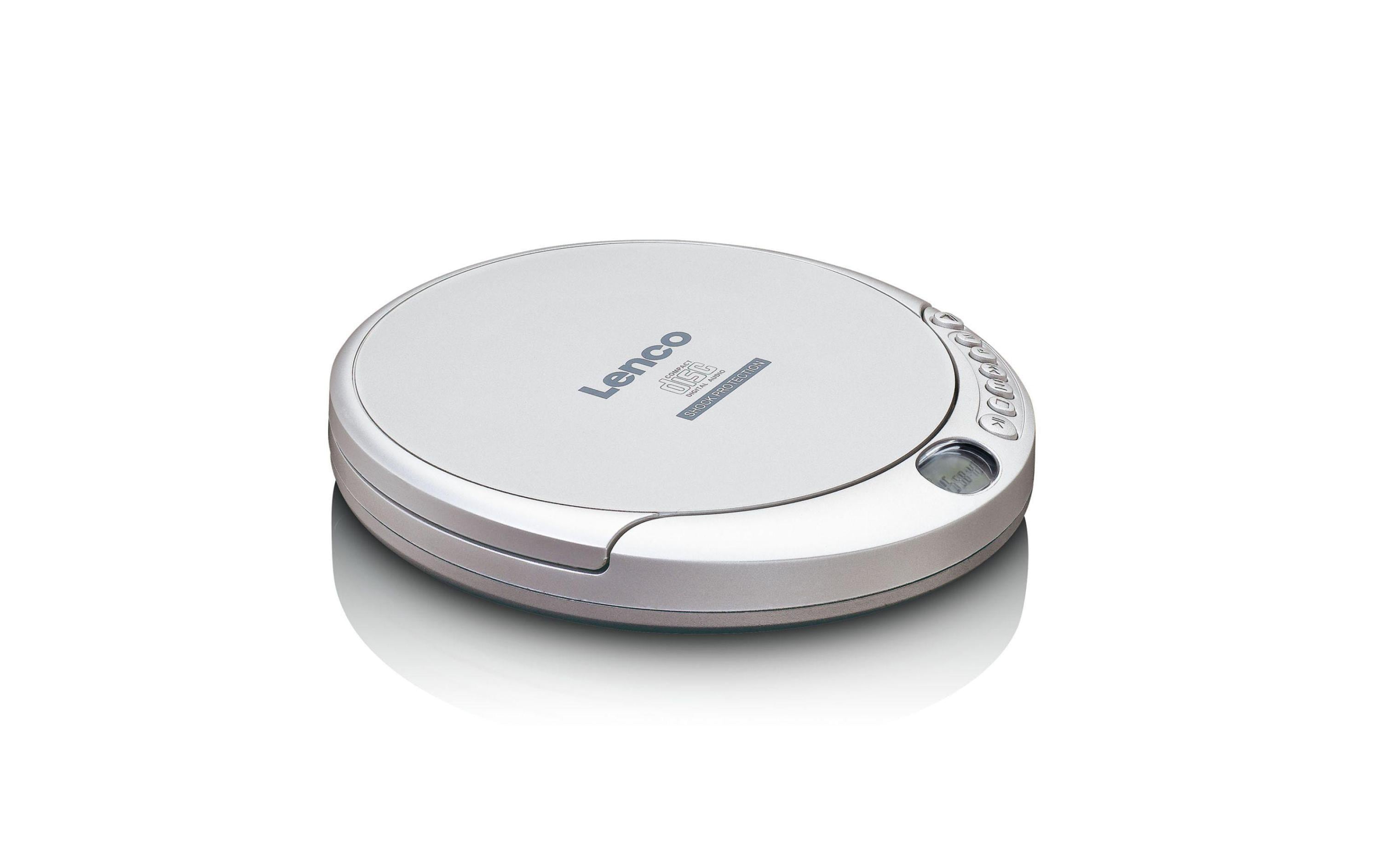 Lenco CD-201, CD / MP3 Player, silber