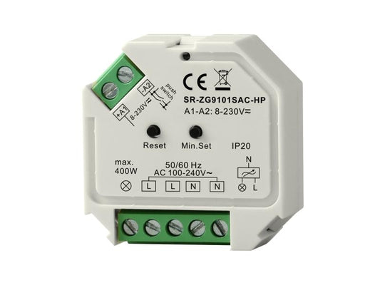 Sunricher | Zigbee 3.0 Dimmaktor 400 W | für RC-Lasten, hue kompatibel