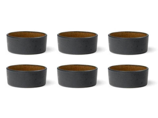 Bitz | Snackschale 7.5cm schwarz/gelb | 6 Stk., 7.5cm Durchmesser, Stoneware