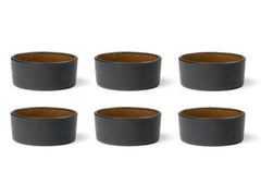 Bitz | Snackschale 7.5cm schwarz/gelb | 6 Stk., 7.5cm Durchmesser, Stoneware