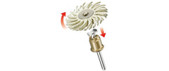 Dremel | Feinschleifbürste 472S | Durchm. 25,4 mm, Körnung 120
