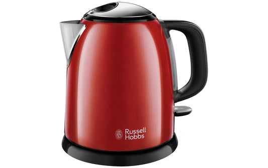 Russell Hobbs | Wasserkocher 24992-70 Colours | Plus 1 l, Schwarz/Rot