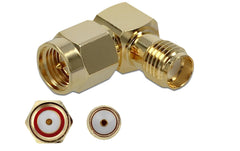 Delock | SMA-Steckerzu SMA-Buchse, 90°, 10Ghz | Winkeladapter, LTE kompatibel