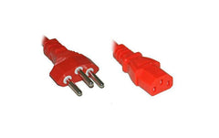 Netzkabel 250V/10A: 2 Meter Rot