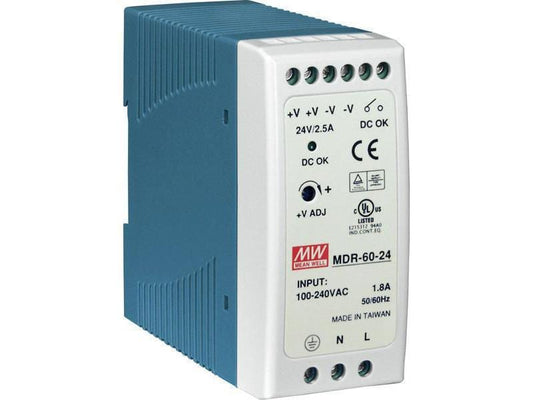 MeanWell | Mean Well DIN Rail Netzgerät | MDR-60-24, 24V - 2.5A - 60W