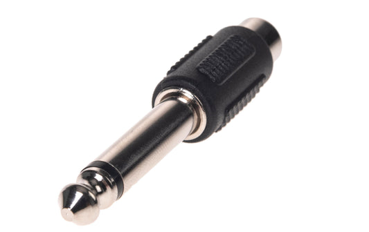 Bemero | BA2102 Klinken-Cinch Adapter | 6.3mm mono Klinkenst.-Cinchbuchse, Plastik