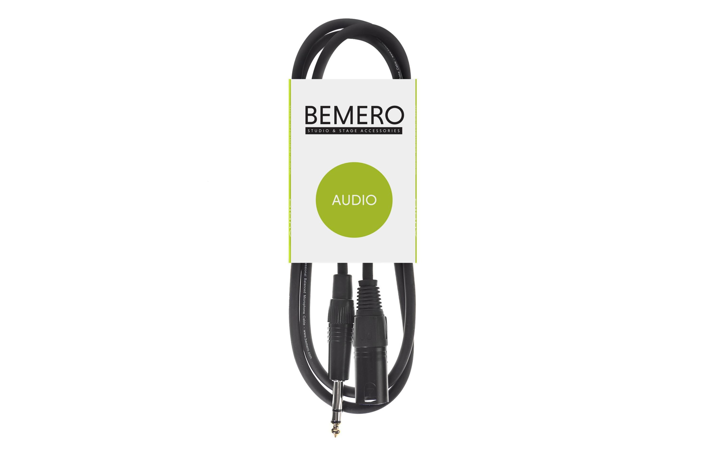 Bemero BAC4115-150BK XLRm-6.3 Klinken 1.5m