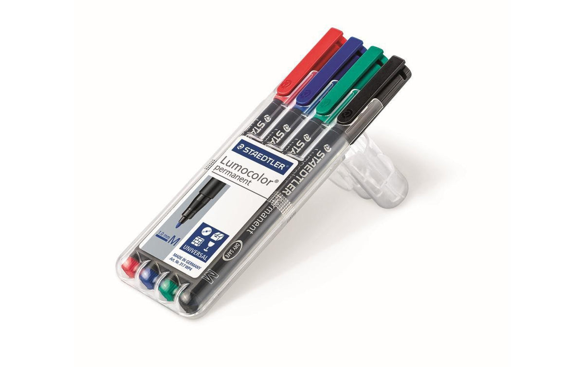 STAEDTLER 317 Folienstift Lumoc M 4St