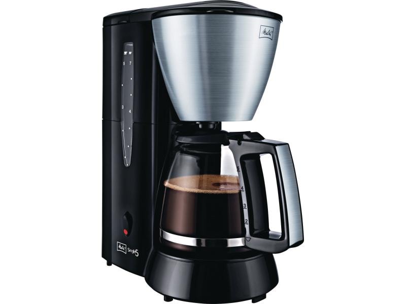 Melitta | Filterkaffeemaschine Single 5 | Edelstahl-Schwarz