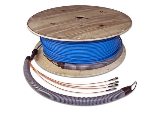 Lightwin | konfektioniertes LWL Kabel 8x E2/A | Singlemode, E2000/APC-E2000/APC, 10m