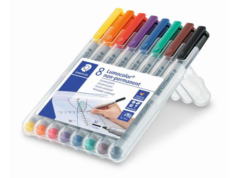 Staedtler | 315 Folienstift Lumocolor M 8St | nonpermanent,M-Spitze, ca. 1.0 mm