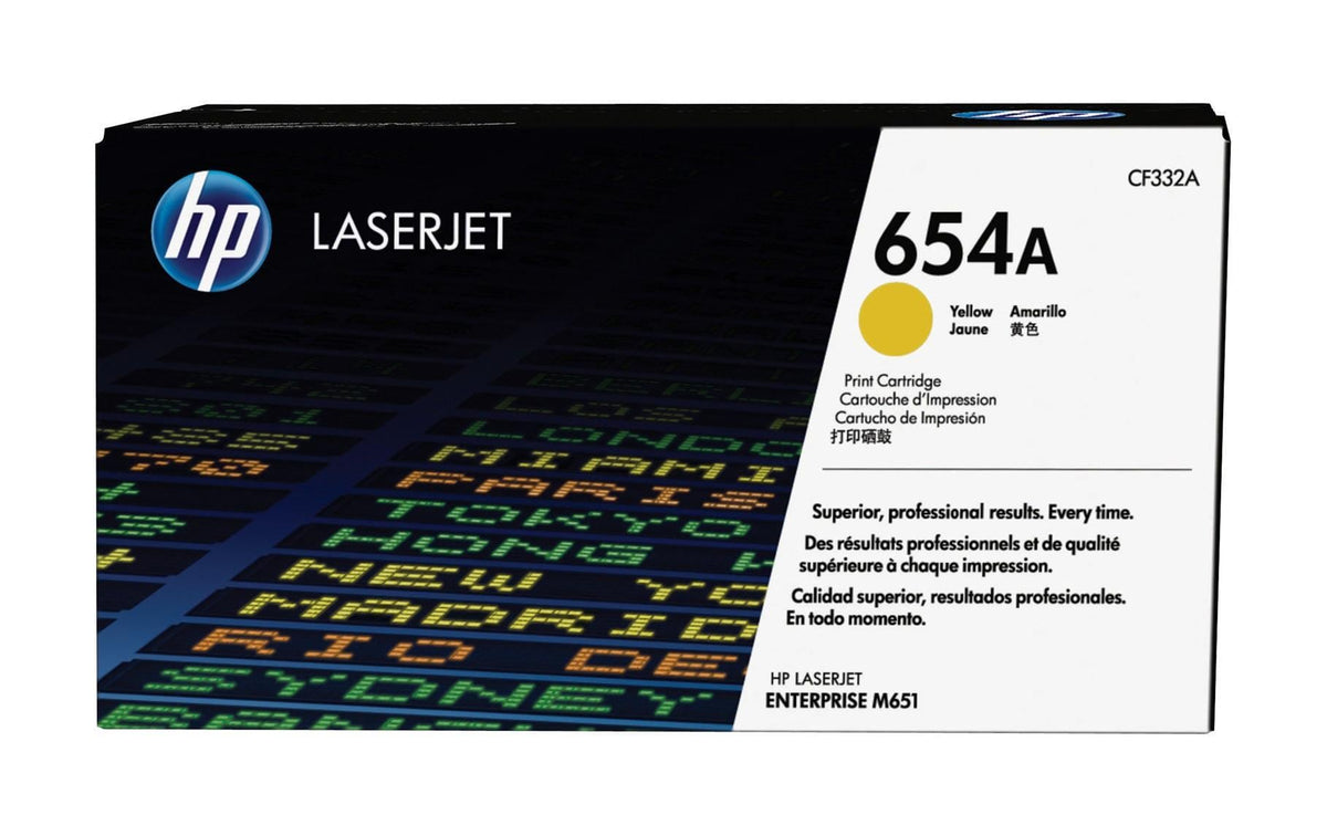 HP, Toner Nr. 654A (CF332A) Yellow